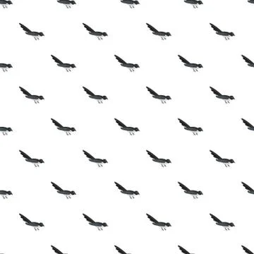 Curious magpie pattern seamless vector Stockillustratie