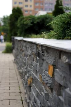 Curious structure of wall Stock Photos