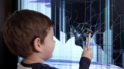 The Curious Young Boy Enthralled by the Magical World of Technology Stock Footage 257572279
