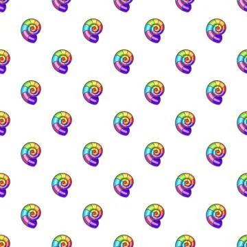 Curl in colours of LGBT pattern, cartoon style Illustrazione stock