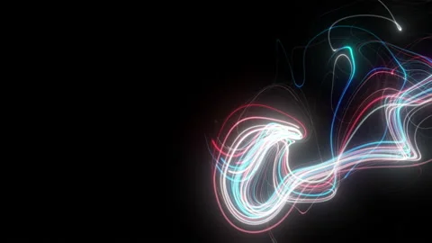 Curl Noise Flow Abstract Background Stock-Footage 130591014