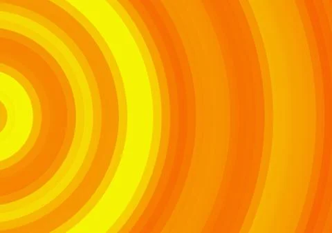 Curled bright sun rays background Illustrazione stock