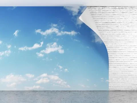 Curled cloud wallpapers イラスト素材