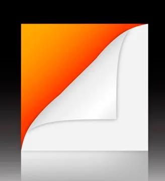 Curled corner Stock Illustration