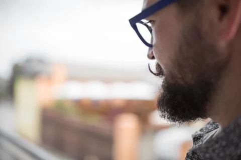Curled up mustache Stock Photos