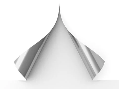 Curled paper Stock Illustration