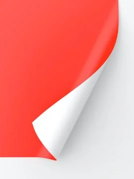 Curled paper Stock Illustration