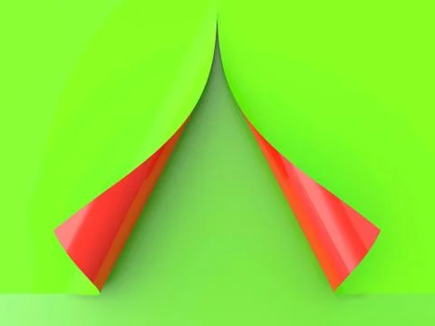 Curled paper Stock Illustration