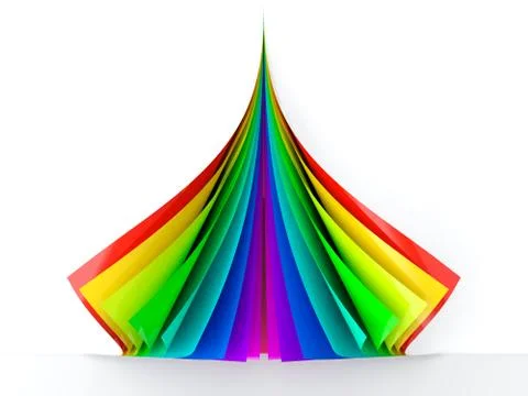 Curled paper Stock Illustration