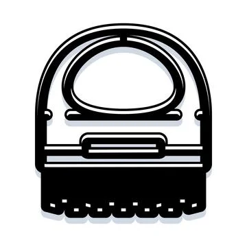 Curling broom vector illustration representing winter sport equipment Stock Illustration