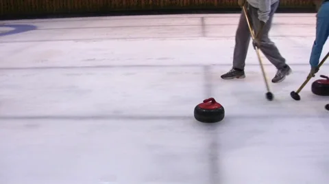 Curling brush team 動画素材 32104093