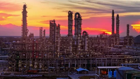 Curling fire and cumin smoke filling the sky. Smoking chimneys from the factory. Stock Footage 325349117