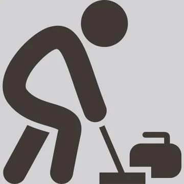 Curling icon Stock Illustration