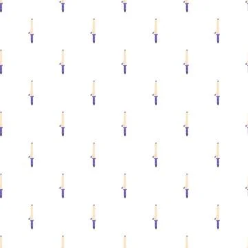 Curling iron hair styling tool seamless pattern Stock Illustration