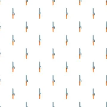 Curling iron tools creating seamless hair care pattern Stock Illustration
