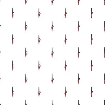 Curling iron tools pattern repeating a hair styling theme Stock Illustration
