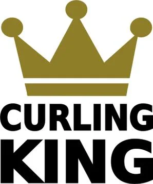 Curling King Stock Illustration