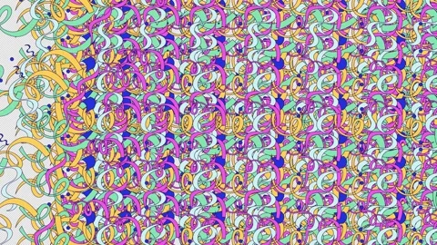 Curling party streamers right to left transition effect video overlay Stock Footage 337707986