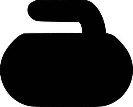 Curling Rock Illustrazione stock