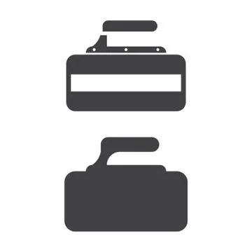 Curling Stone Icon Stock Illustration