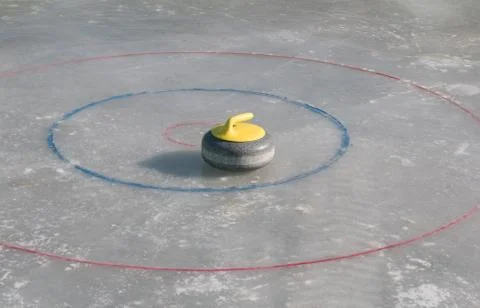 Curling stone Stock Photos