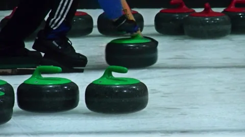 Curling stones Stockbeeldmateriaal 32103826