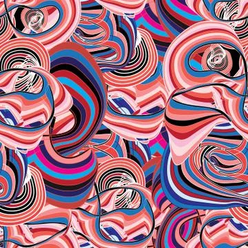 Curls and waves Stock Illustration