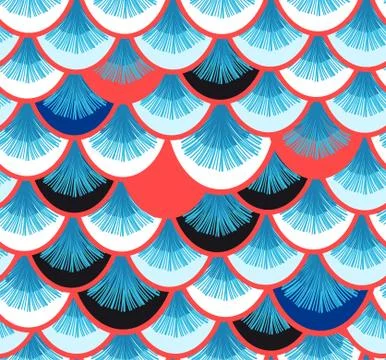 Curls and waves Stock Illustration