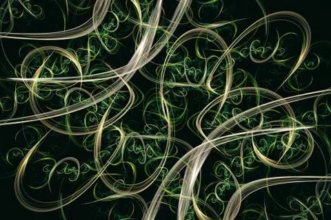 Curly background Stock Illustration