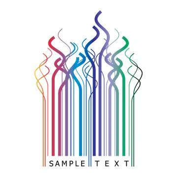 Curly barcode Stock-Illustration