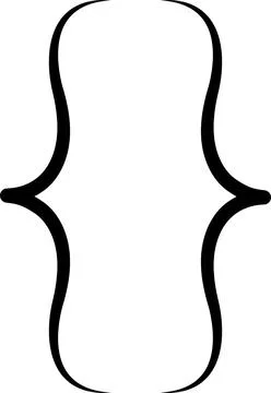 Curly braces, double symmetric brackets. Vector Typography symbols pair Stock Illustration