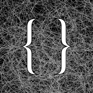 Curly Bracket Icon Stock Illustration