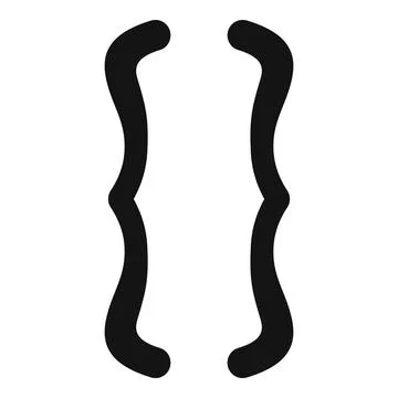 Curly brackets representing code block in programming イラスト素材