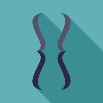 Curly brackets symbol representing coding and programming on turquoise back.. Stock-Illustration