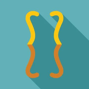 Curly brackets symbol representing coding and programming Stock-Illustration