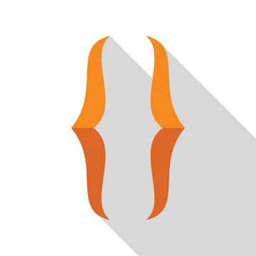 Curly brackets symbol representing programming and coding Illustrazione stock