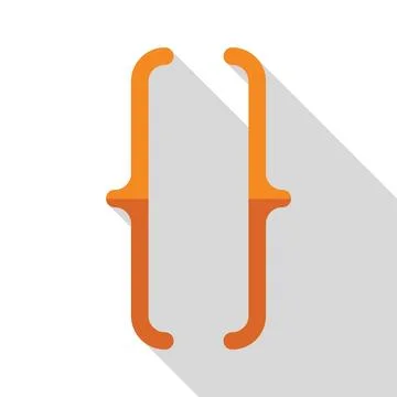 Curly brackets symbol representing programming and coding Stock-Illustration