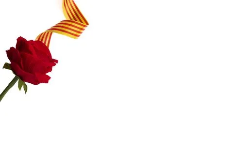 Curly Catalan flag Stock Photos