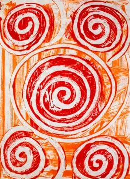 Curly circle pattern texture Stock Photos