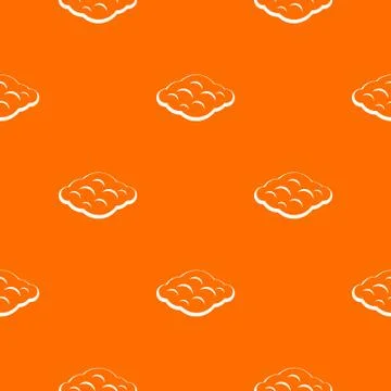 Curly cloud pattern seamless Illustrazione stock