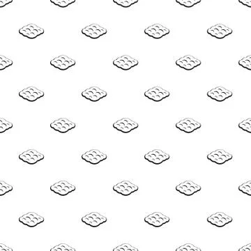 Curly cloud pattern vector Illustrazione stock