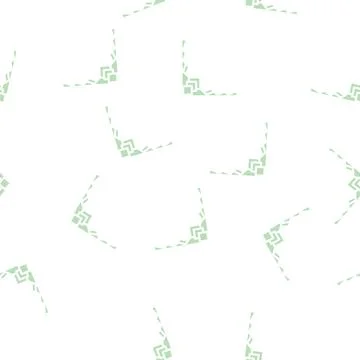 Curly corner glyph vector seamless pattern flat Stock Illustration
