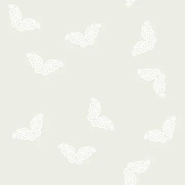 Curly corner line vector seamless pattern flat Stock Illustration