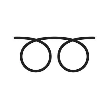 Curly Loop icon vector image. Suitable for mobile apps, web apps and print media Stock Illustration