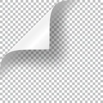 Curly Page Corner Illustrazione stock