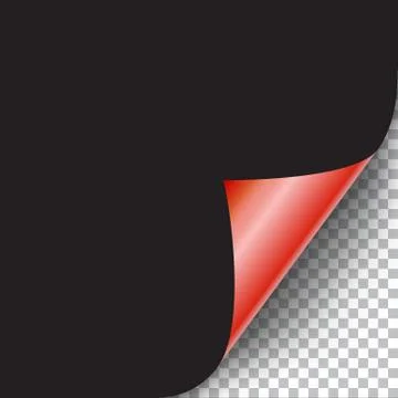 Curly Page Corner Illustrazione stock