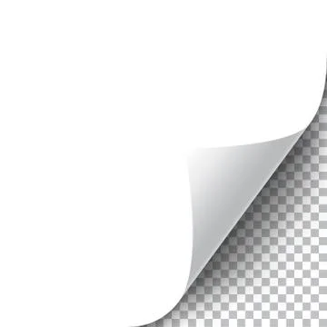 Curly Page Corner Illustrazione stock