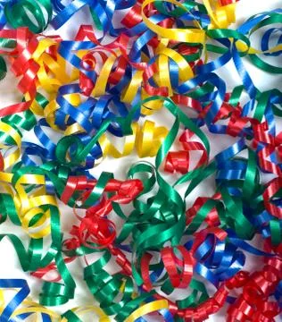 Curly ribbon background Stock Photos
