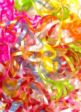 Curly ribbon background Stock Photos