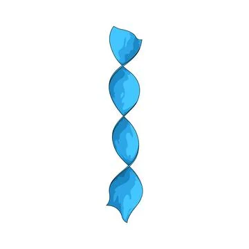 Curly ribbon illustration Иллюстрация